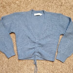 ASTR Vneck Adjustable Knit Sweater